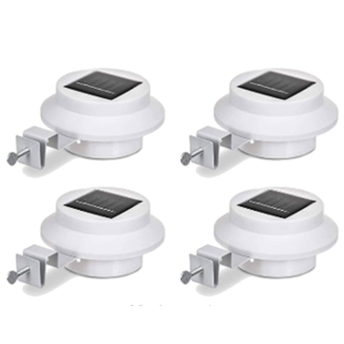 Solar Power 3 LED Fence Light - Set of 4 7845594 0