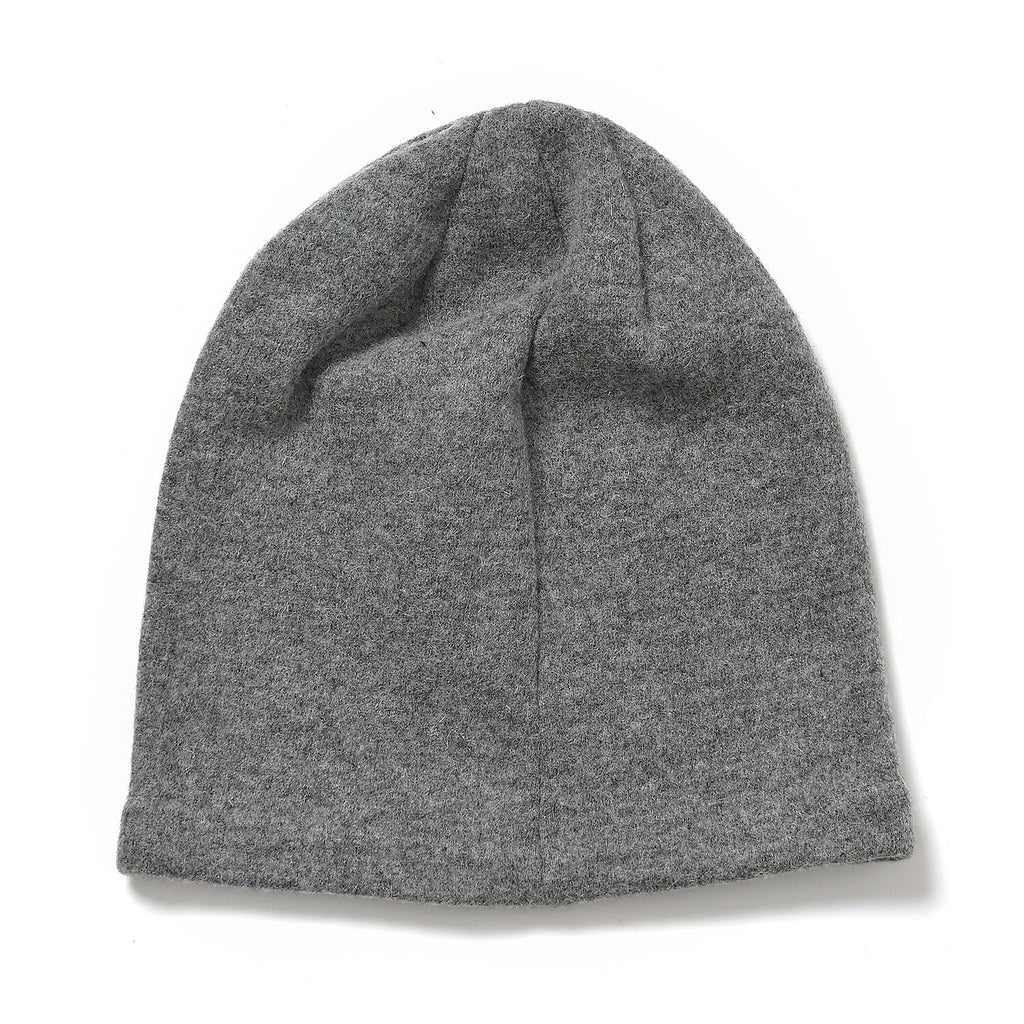 Premium Cashmere Wool Crystal Embellished Hat and Gloves - Grey