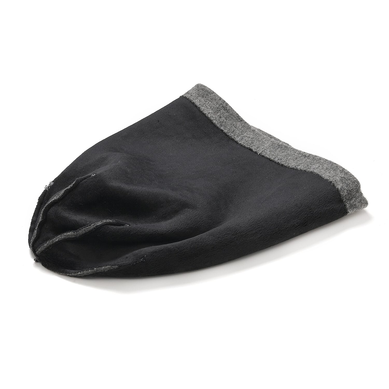 Premium Cashmere Wool Crystal Embellished Hat and Gloves - Grey V32516004 6