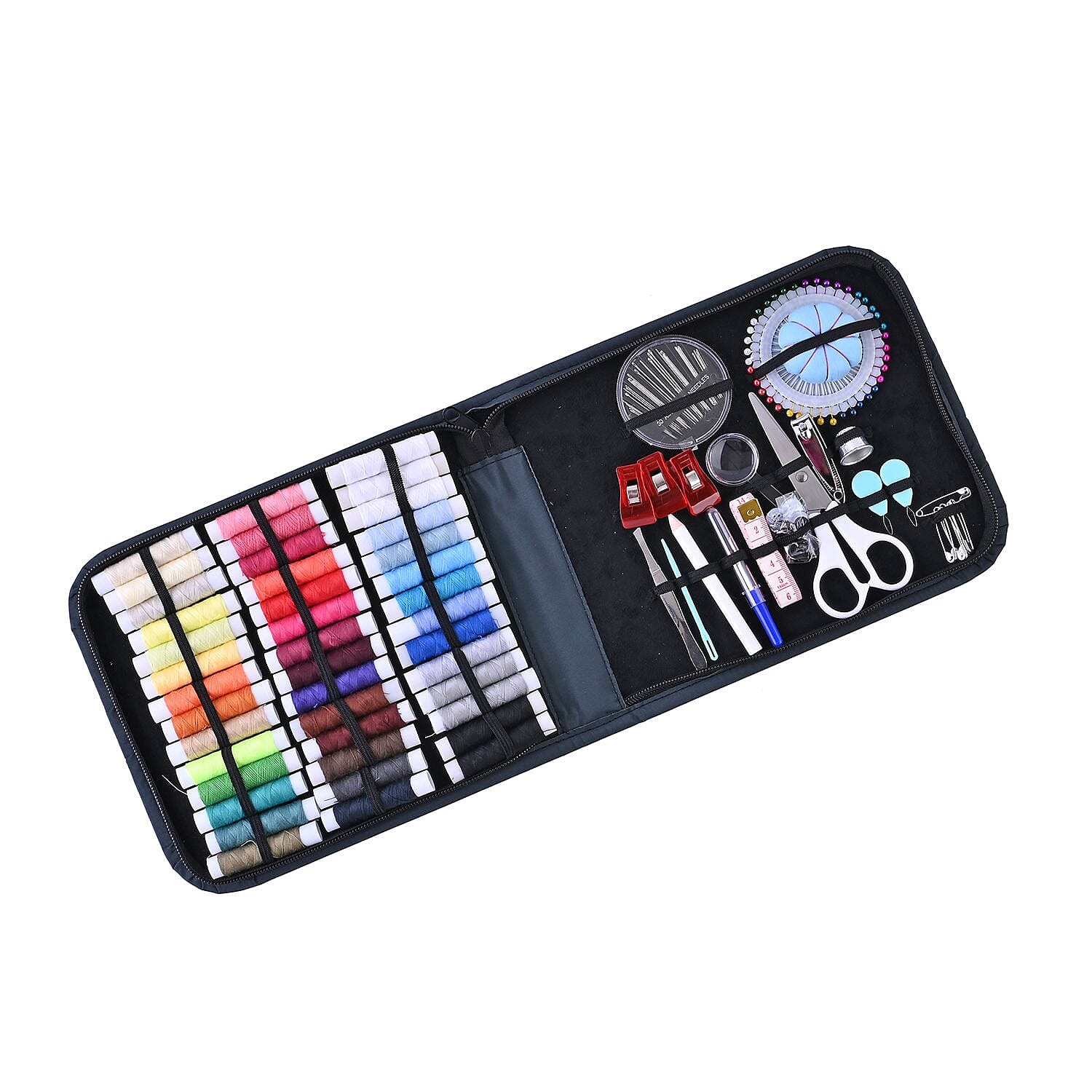 Sewing Kit With Case (Incl. 40 Colour Thread, Tape Measure, Needles, Scissors and Other Accessories) 7582710 0