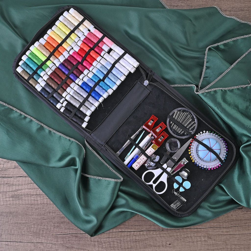 Sewing Kit With Case (Incl. 40 Colour Thread, Tape Measure, Needles, Scissors and Other Accessories)