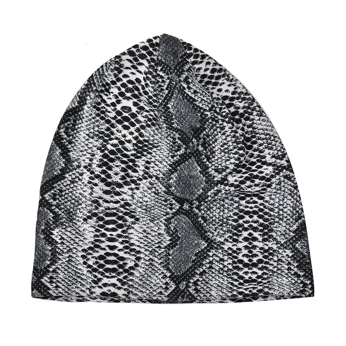 Set of 2 Python Printed Gloves &amp; Hat - Grey 7620692 1