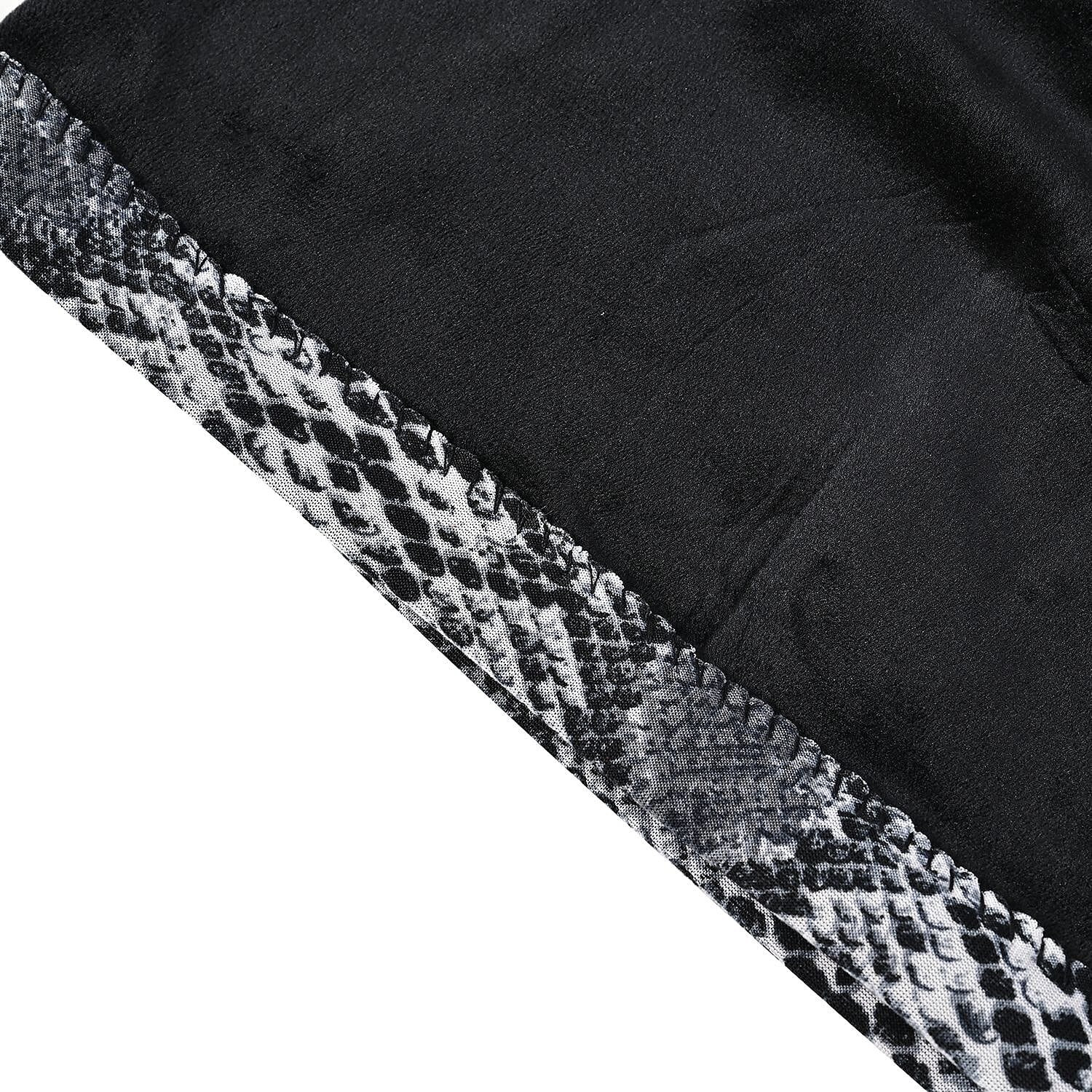 Set of 2 Python Printed Gloves &amp; Hat - Grey 7620692 2