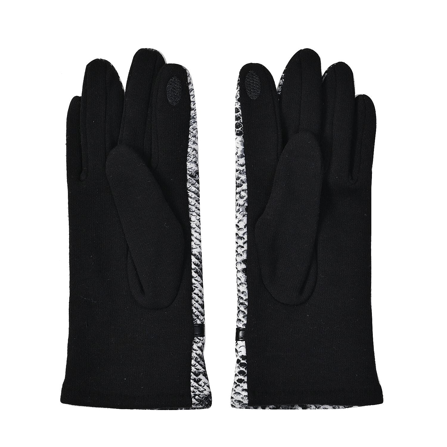 Set of 2 Python Printed Gloves &amp; Hat - Grey 7620692 4