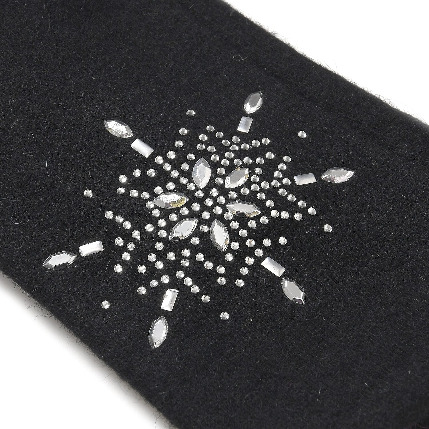 Crystal Snowflake Beanie and Gloves Set â€“ Black 7850687 10