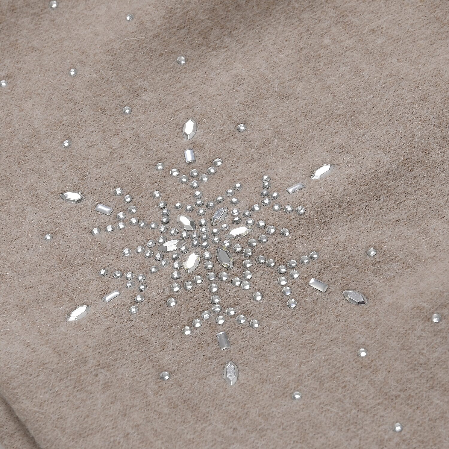 Crystal Snowflake Beanie and Gloves Set â€“ Off White 7850691 7