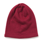 2 Piece Cashmere Set- Crystal Pattern Hat and Gloves - Wine Red