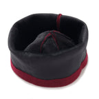 2 Piece Cashmere Set- Crystal Pattern Hat and Gloves - Wine Red