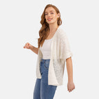 Acrylic Cardigan (Size 1x1 cm) - White