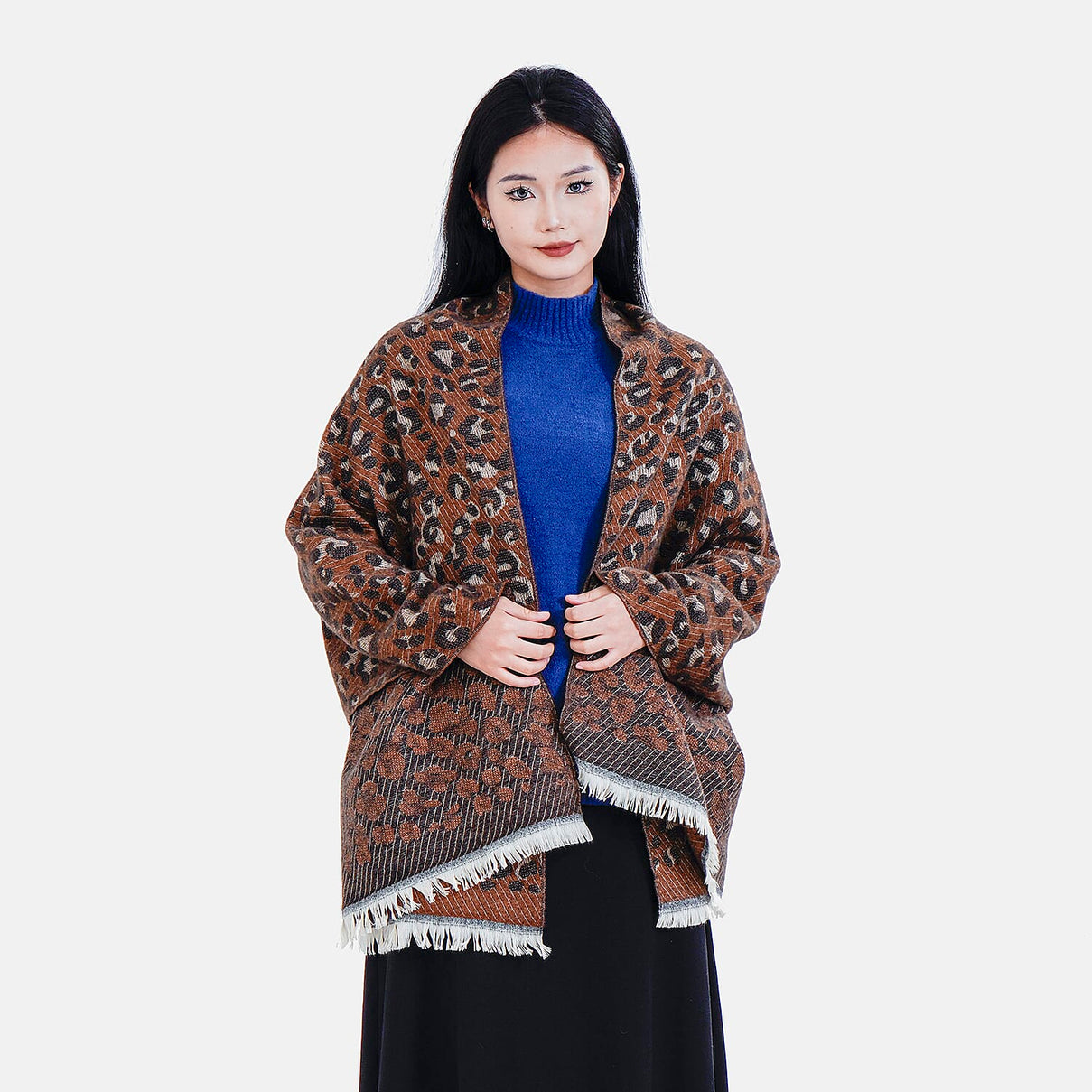 Closeout Deal Leopard Pattern Super Soft Shawl (One Size, 200x68cm) - Brown 7853354 2