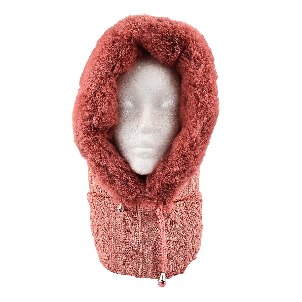 Super Soft Beanie Hat Scarf - Peach 7571323 0