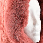 Super Soft Beanie Hat Scarf - Peach