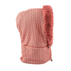 Super Soft Beanie Hat Scarf - Peach