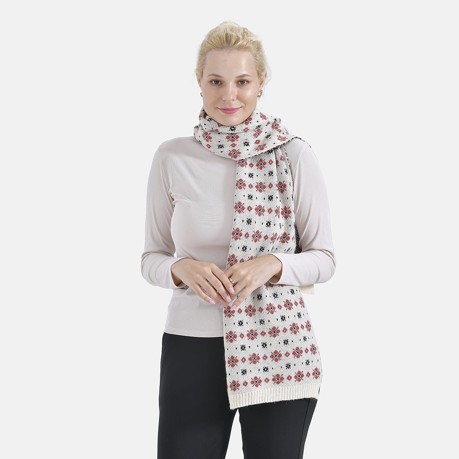 Christmas Snow Printed Scarf 7847521 4