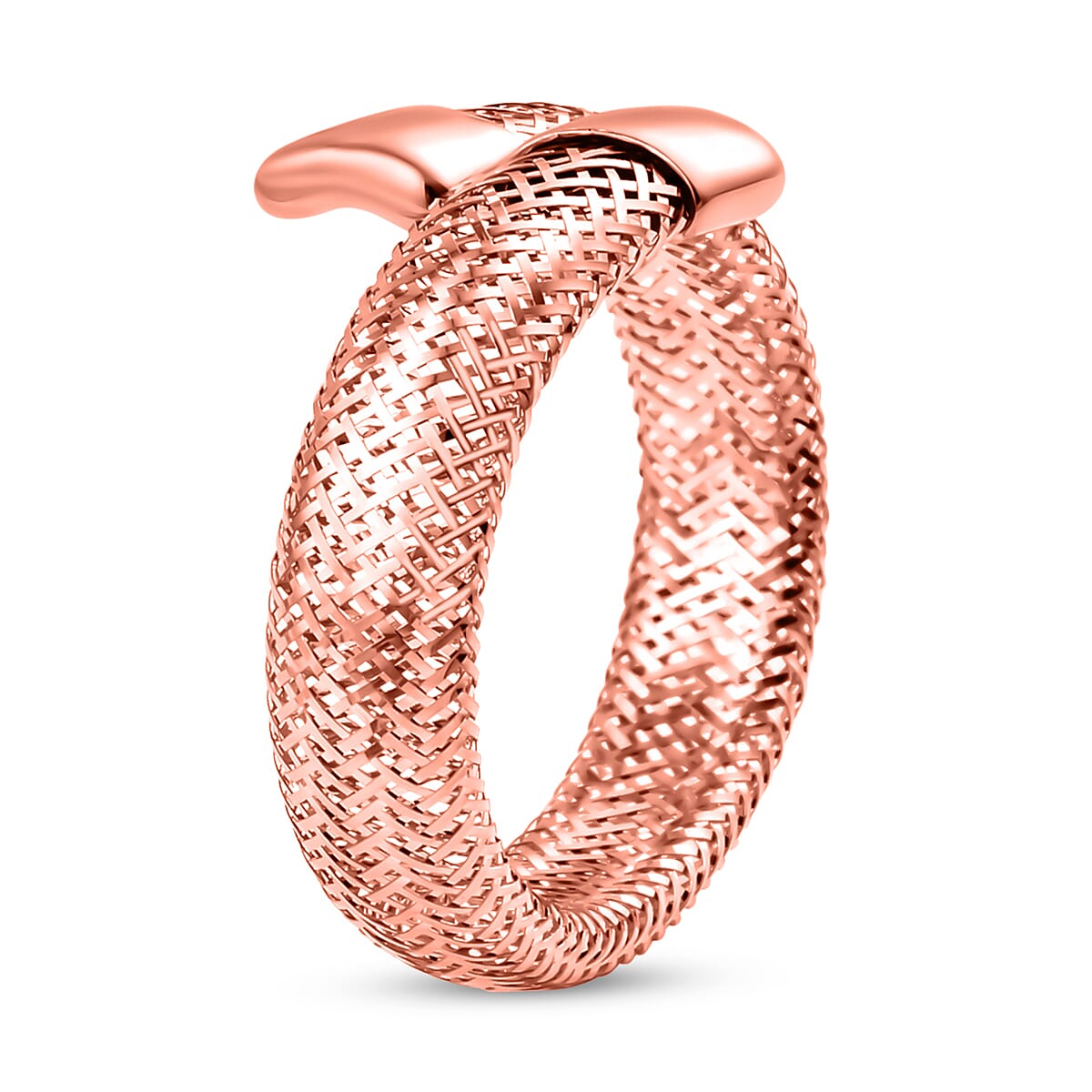 9K Rose Gold Adjustable Ring (Size Medium) (Size K To P) 7181955 2