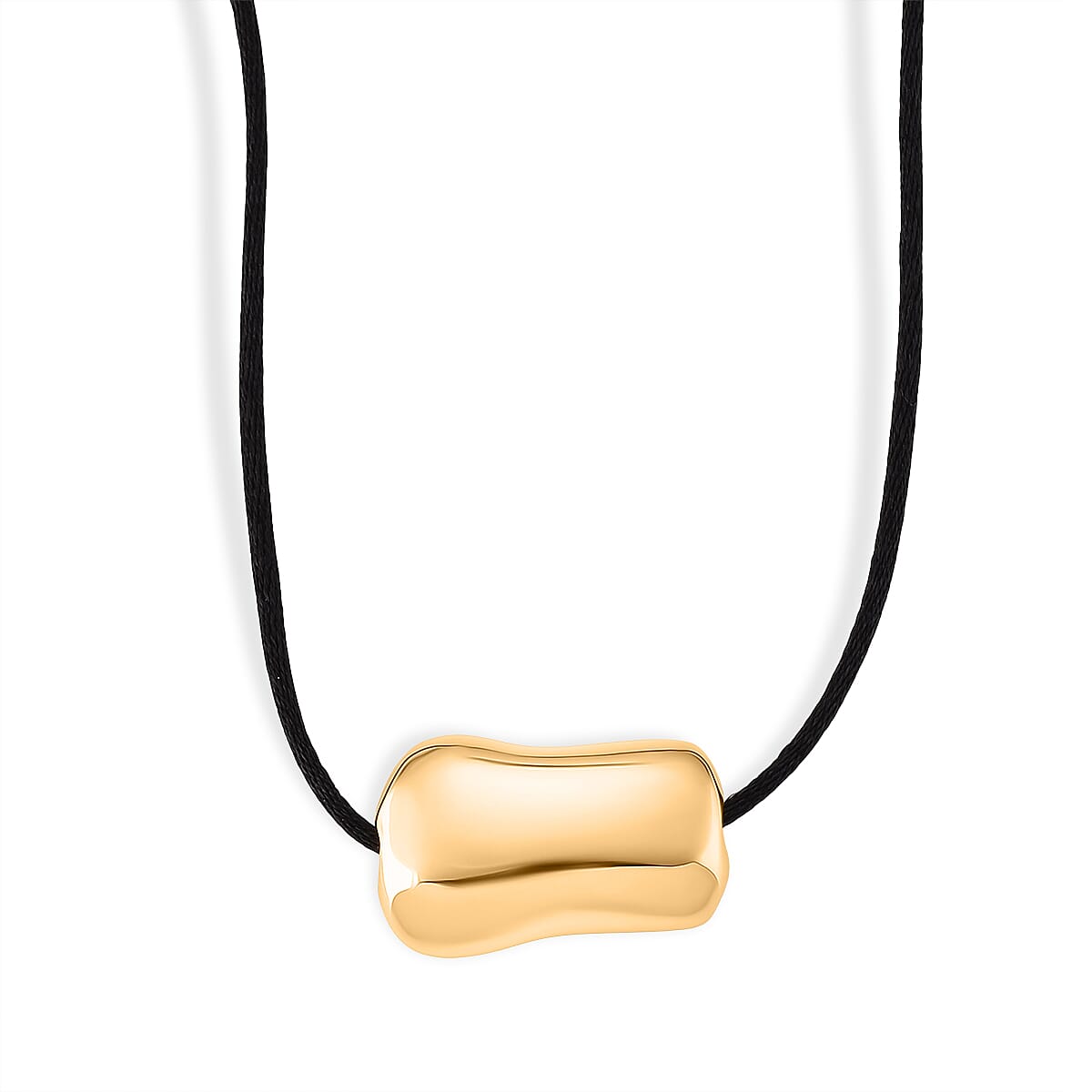 Bean Shape Adjustable Necklace (Size 28-32) in Yellow Gold Tone V32512627 0