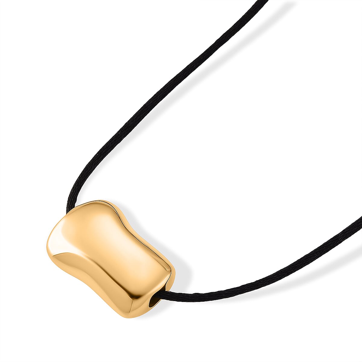 Bean Shape Adjustable Necklace (Size 28-32) in Yellow Gold Tone V32512627 4