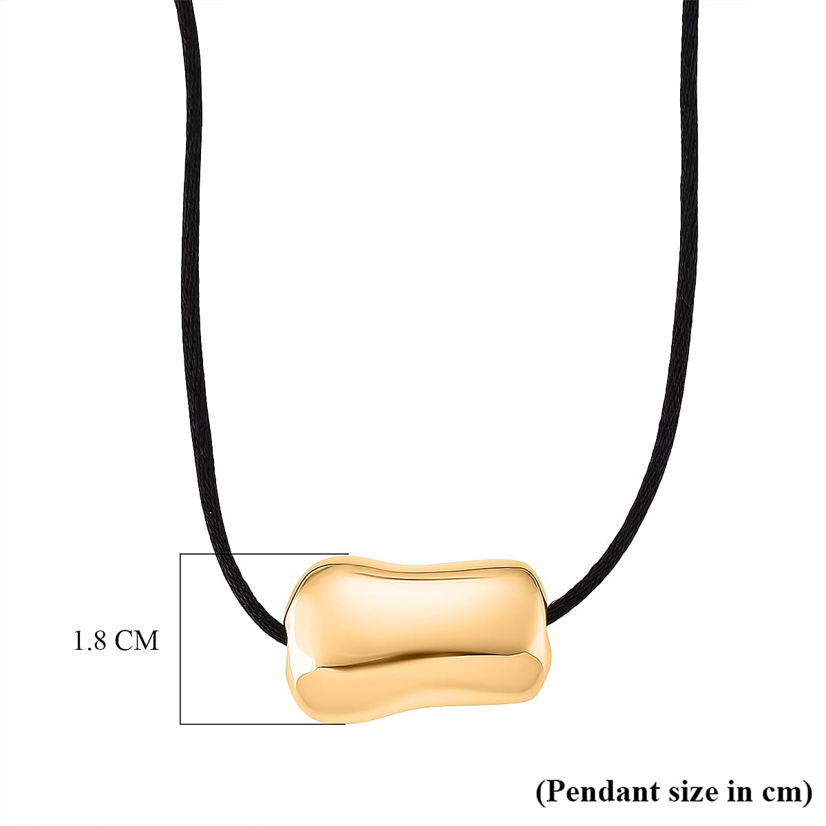 Bean Shape Adjustable Necklace (Size 28-32) in Yellow Gold Tone V32512627 6