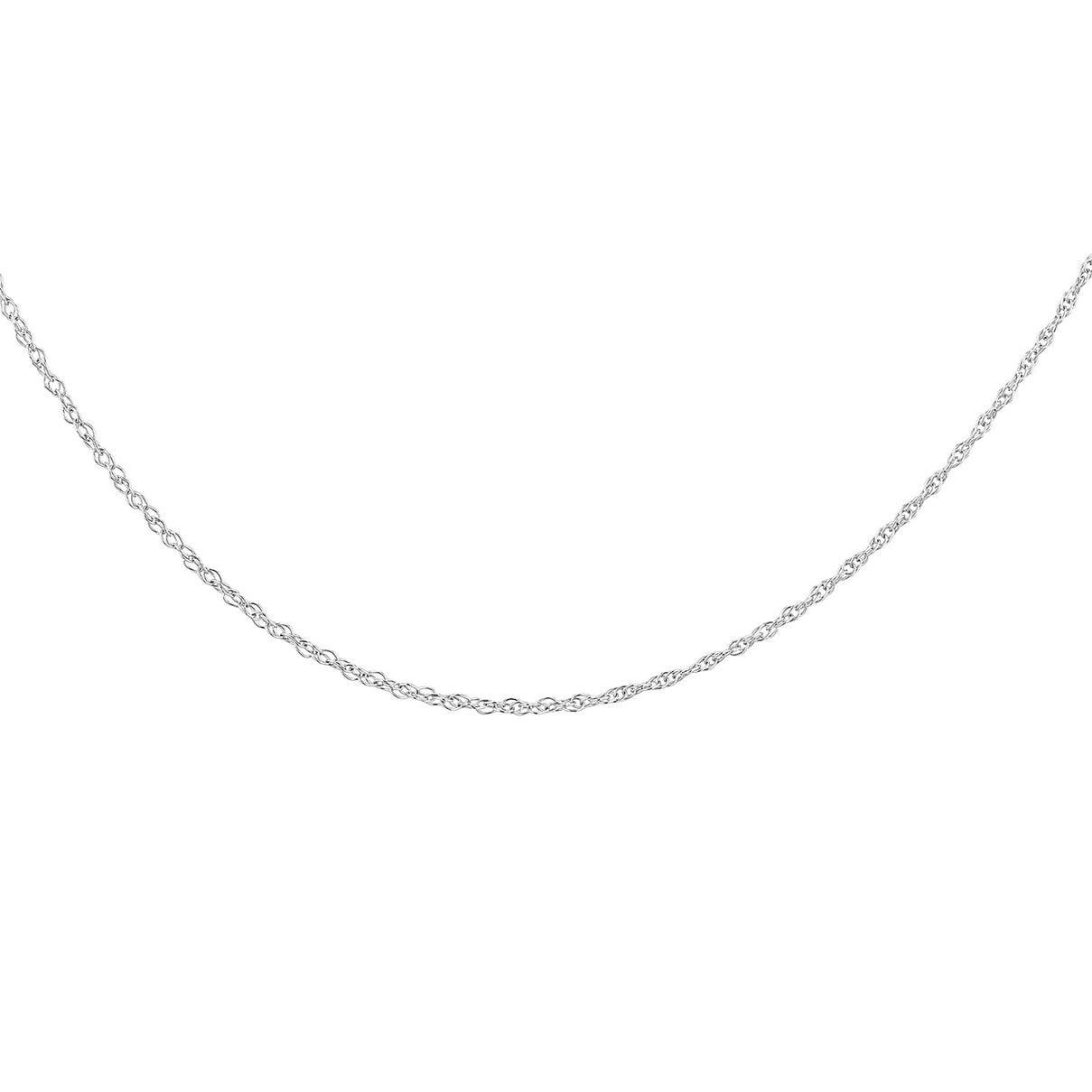 Adjustable Prince of Wales Chain 18 Inch-20 Inch in 9K White Gold 7587985 0