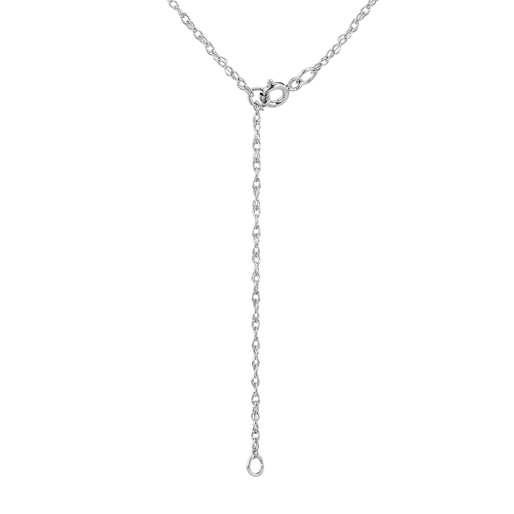 9K White Gold  Chain (Size - 20),  Gold Wt. 1 Gms