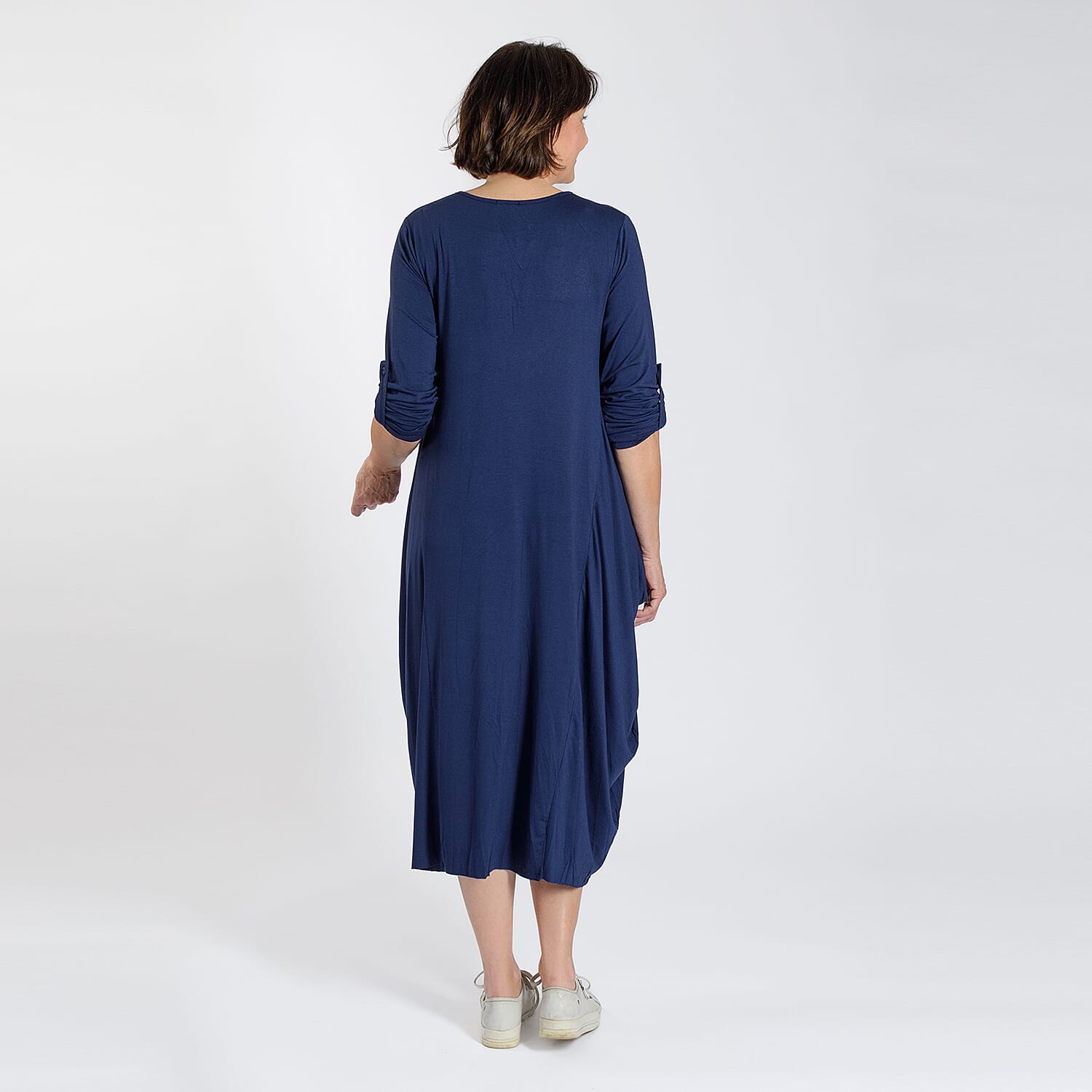 Adjustable Sleeve Jersey Parachute Dress - One Size (8 to 18) - Navy 7416135 7