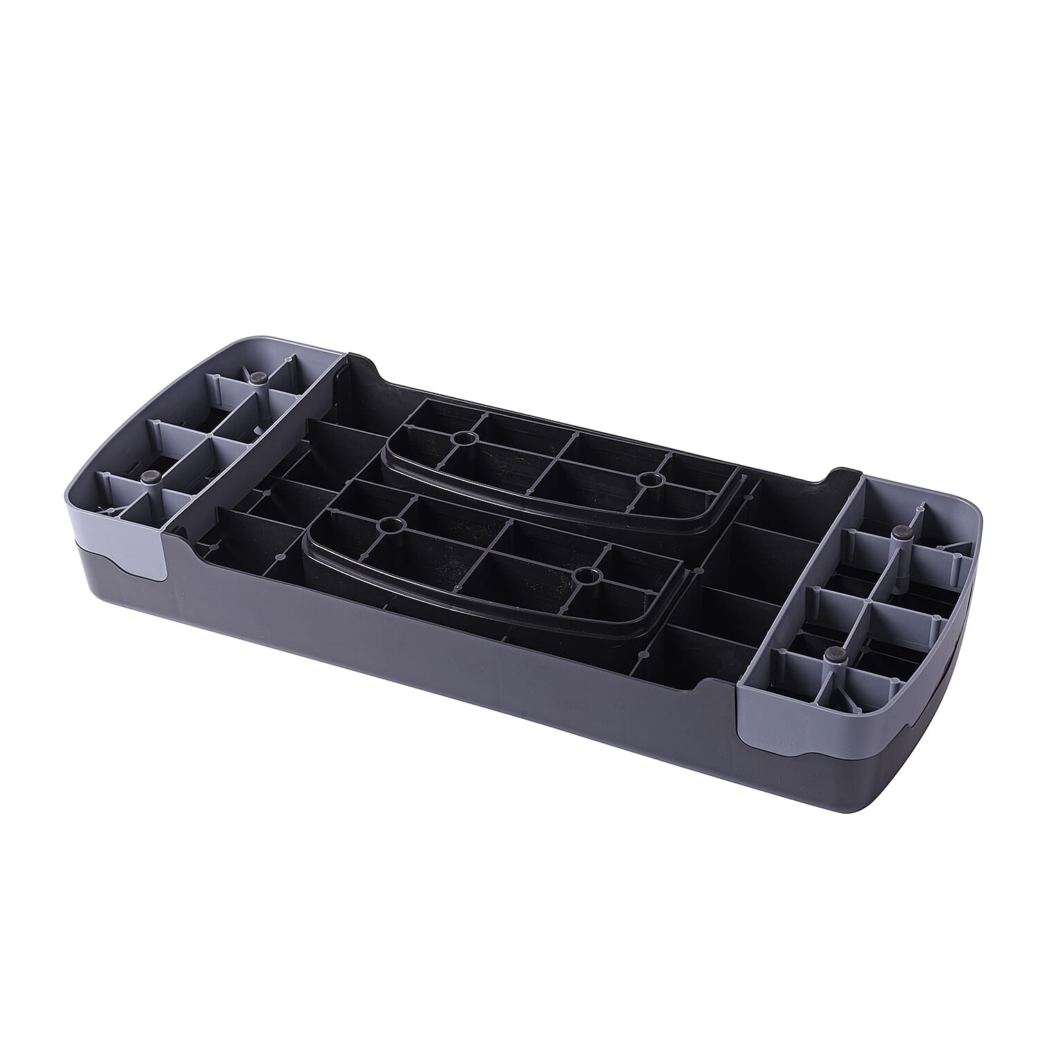 Aerobic Exercise Step Platform with 2 Levels - Grey and Black 3641978 2