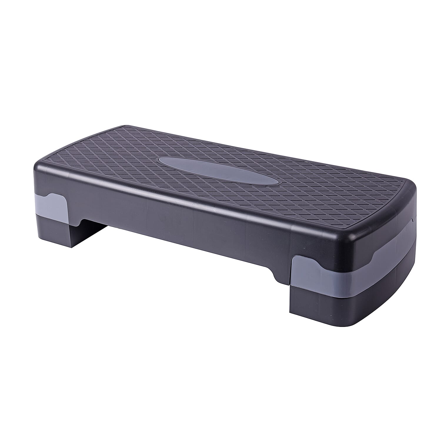 Aerobic Exercise Step Platform with 2 Levels - Grey and Black 3641978 5