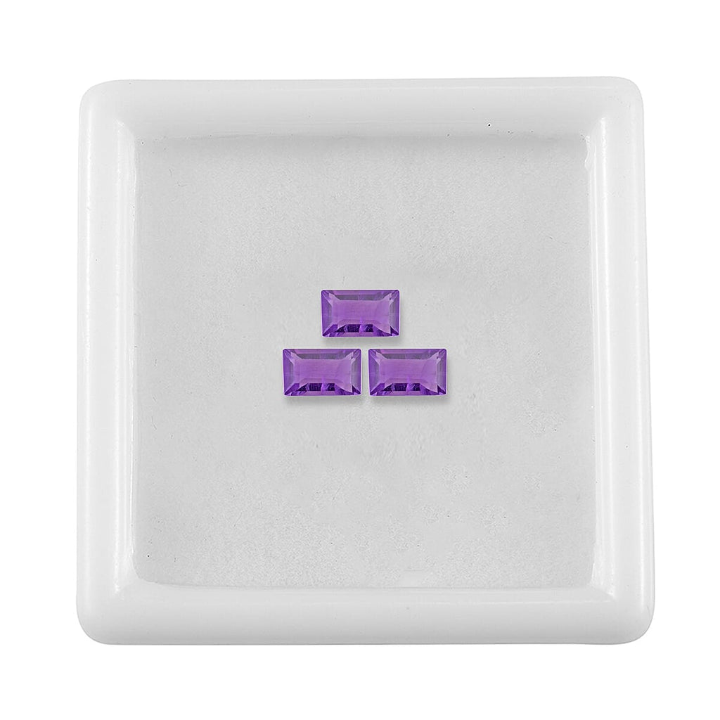 African Amethyst Baguette Gemstone 0.71 Ct.
