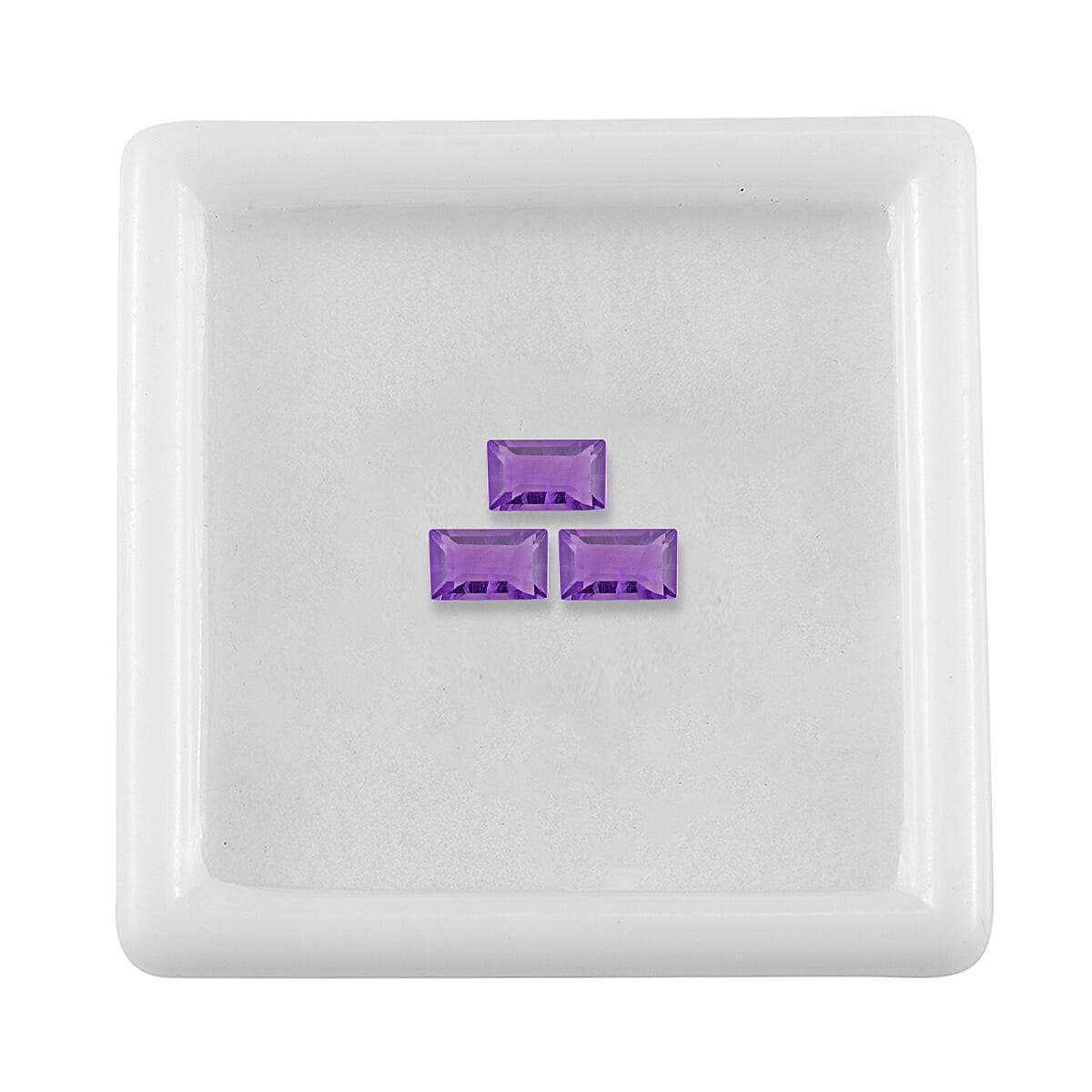 Set of 3 African Amethyst Loose Gemstones in Baguette Shape 0.71 Ct. 8063541 4