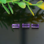 African Amethyst Baguette Gemstone 0.97 Ct.