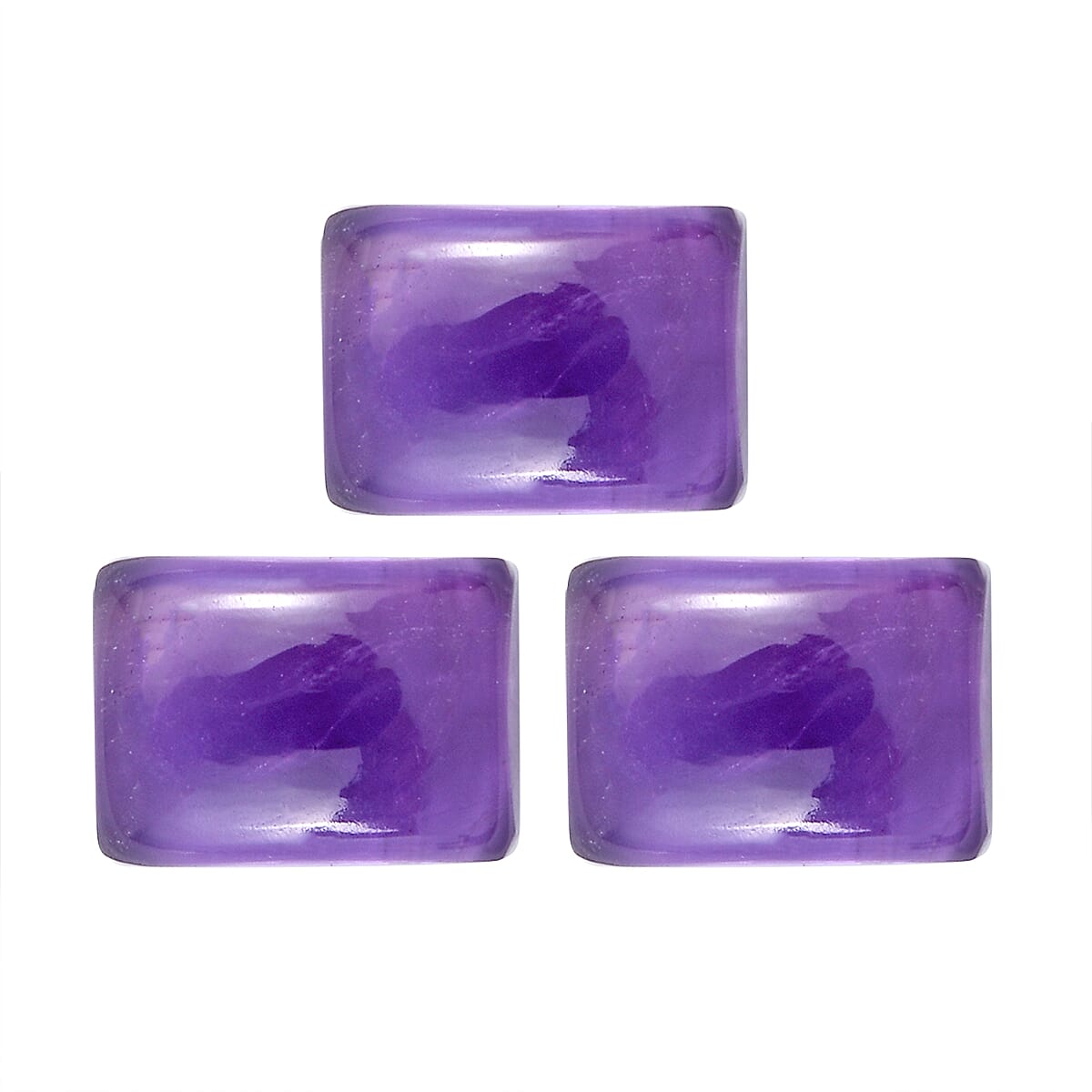 Set of 3 African Amethyst Loose Gemstones in Baguette Shape 2.96 Ct. 8063551 0