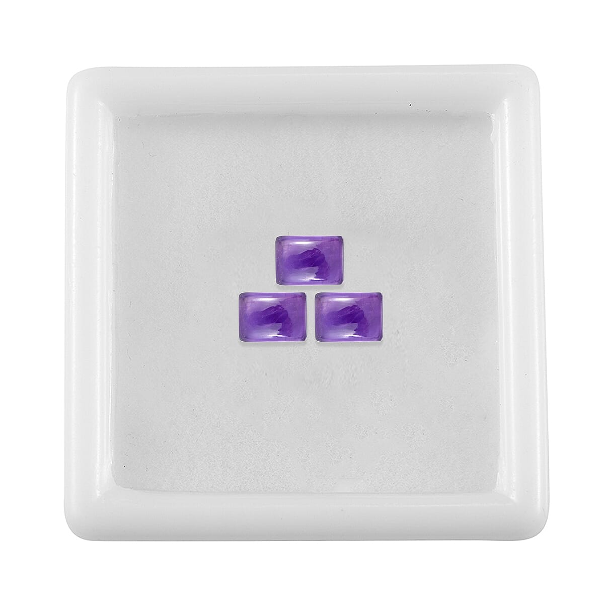 Set of 3 African Amethyst Loose Gemstones in Baguette Shape 2.96 Ct. 8063551 3