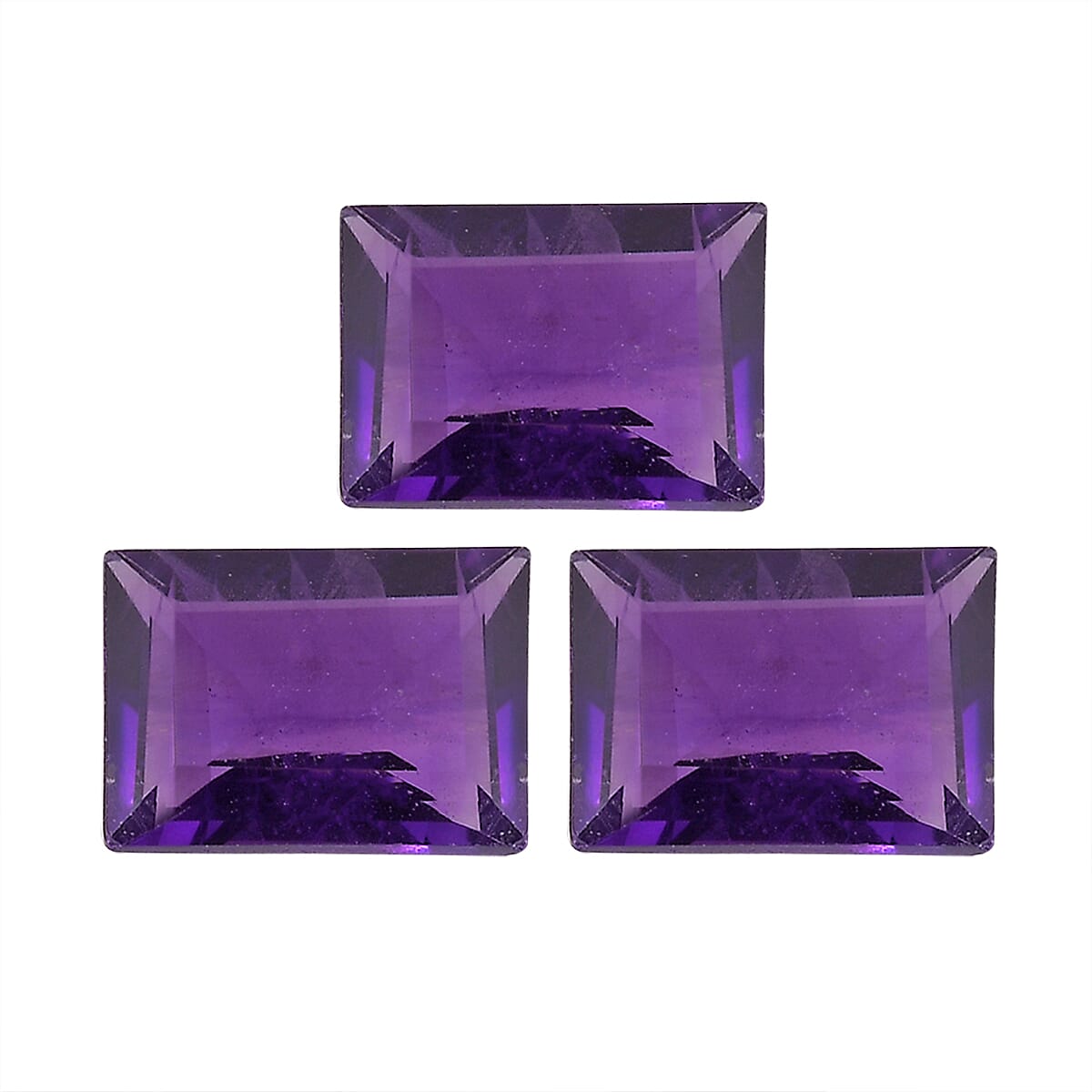 Set of 3 African Amethyst Loose Gemstones in Baguette Shape 2.42 Ct. 8063552 0