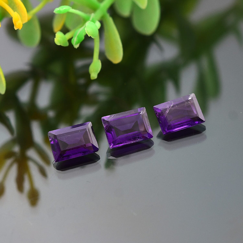 African Amethyst Baguette Gemstone 2.42 Ct.