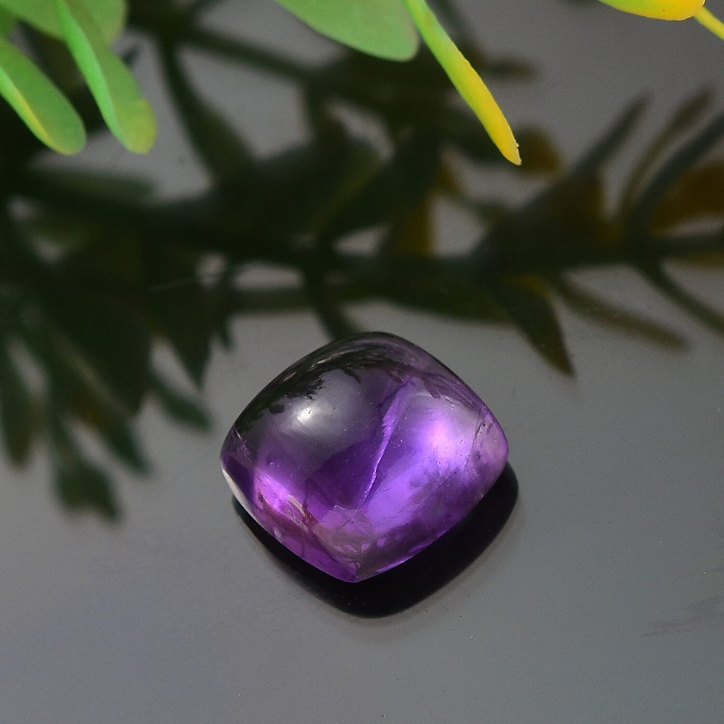 African Amethyst Cushion Shape Gemstone 5.85 Ct.