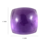 African Amethyst Cushion Shape Gemstone 5.85 Ct.