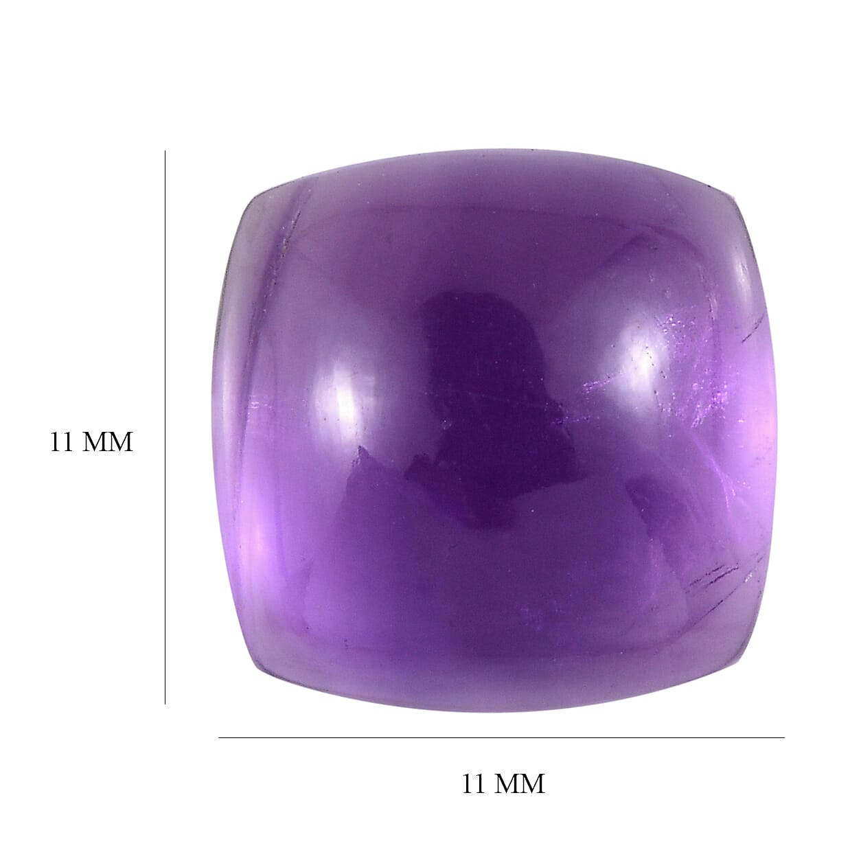 5.85 Ct. African Amethyst Loose Gemstone in Cushion Shape 8063555 4