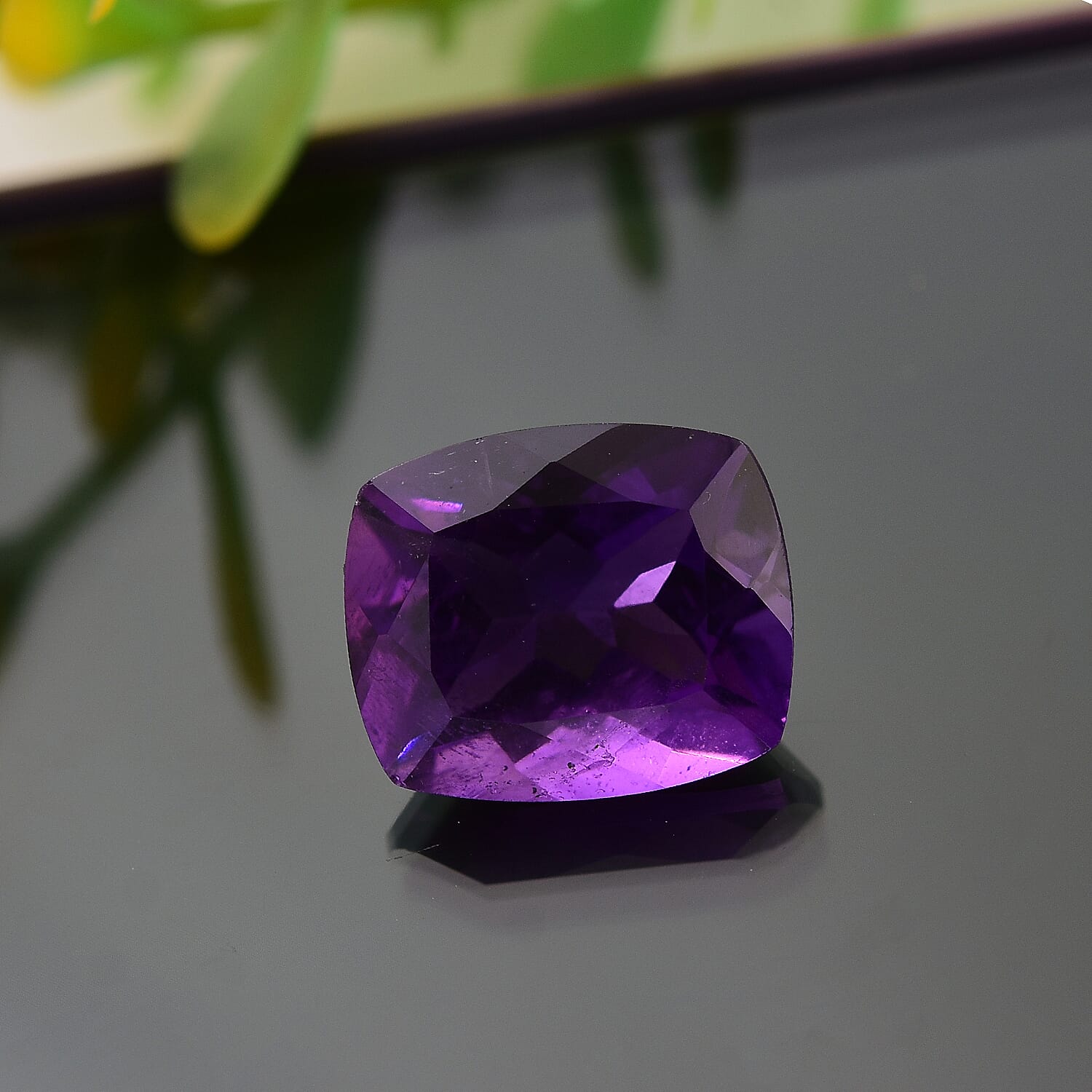 4.66 Ct. African Amethyst Loose Gemstone in Cushion Shape 8063556 1