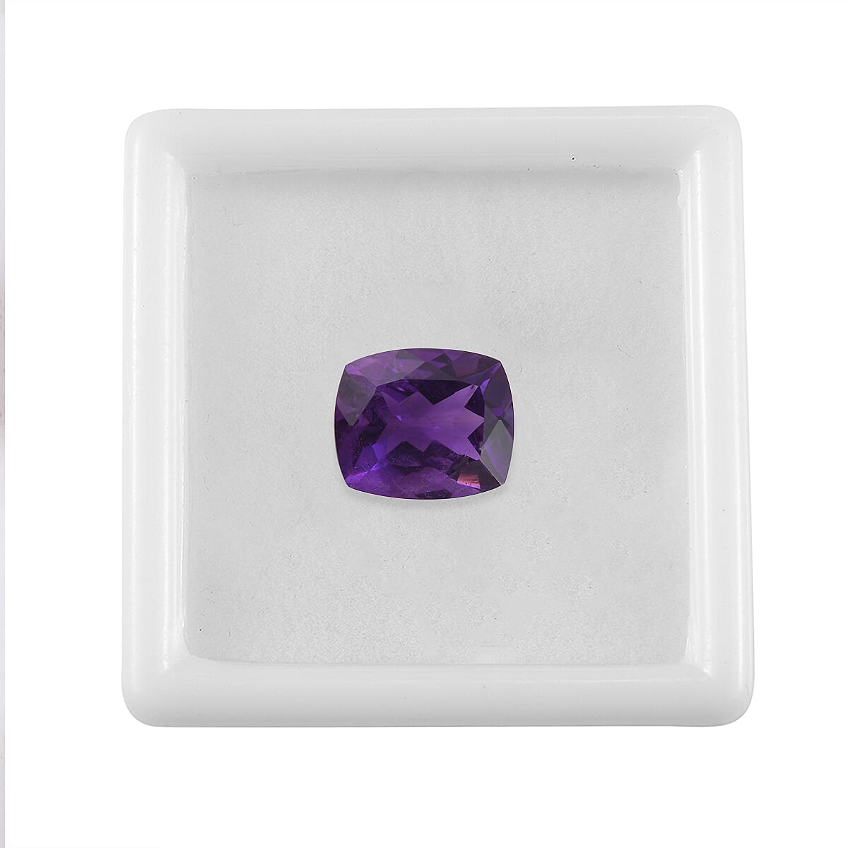 4.66 Ct. African Amethyst Loose Gemstone in Cushion Shape 8063556 3