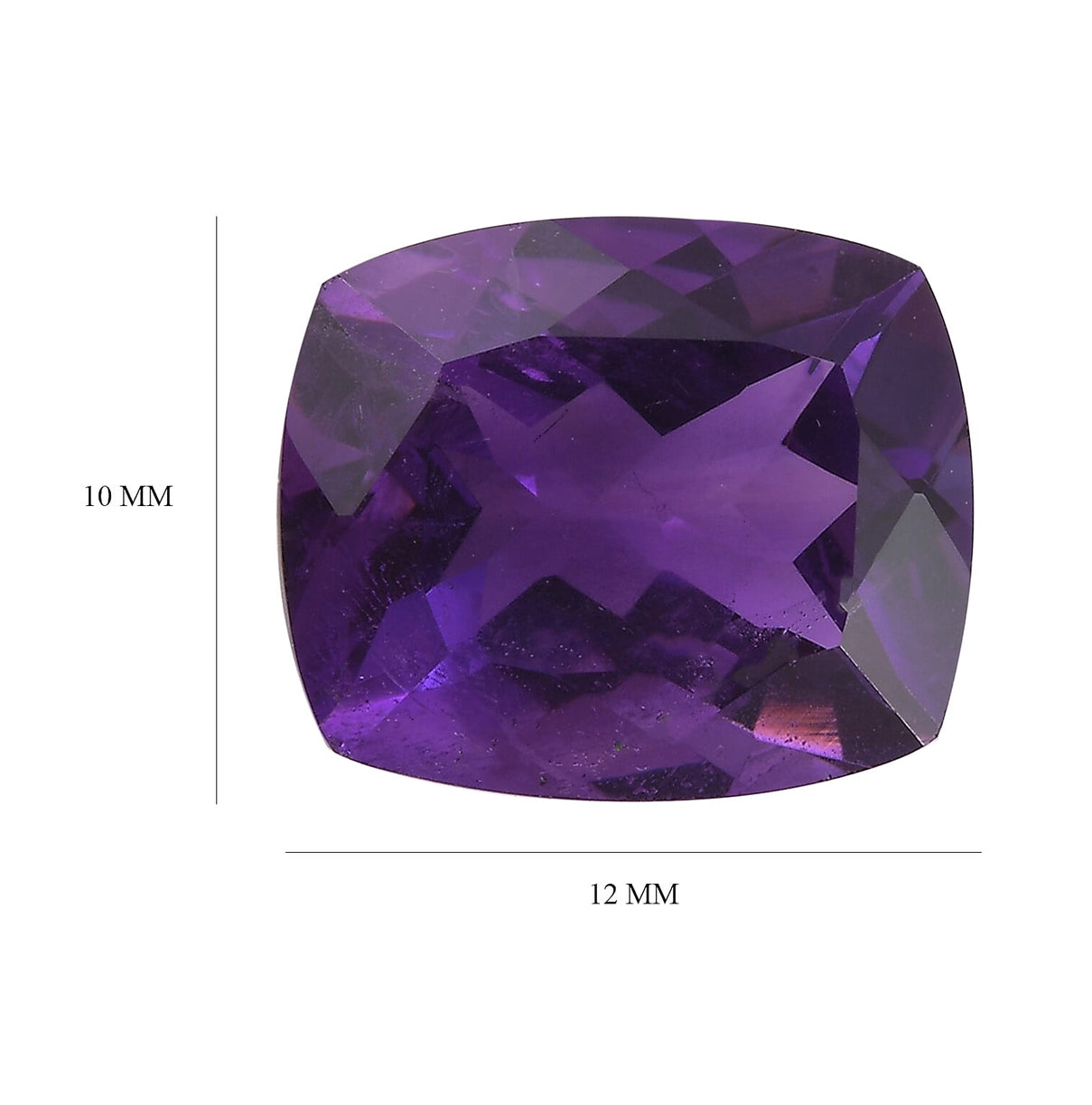 4.66 Ct. African Amethyst Loose Gemstone in Cushion Shape 8063556 4
