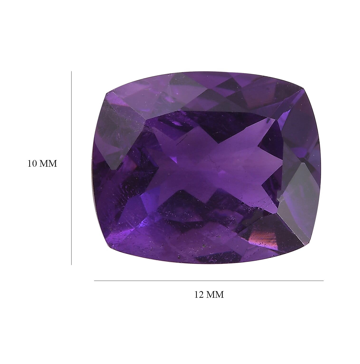 4.66 Ct. African Amethyst Loose Gemstone in Cushion Shape 8063556 4