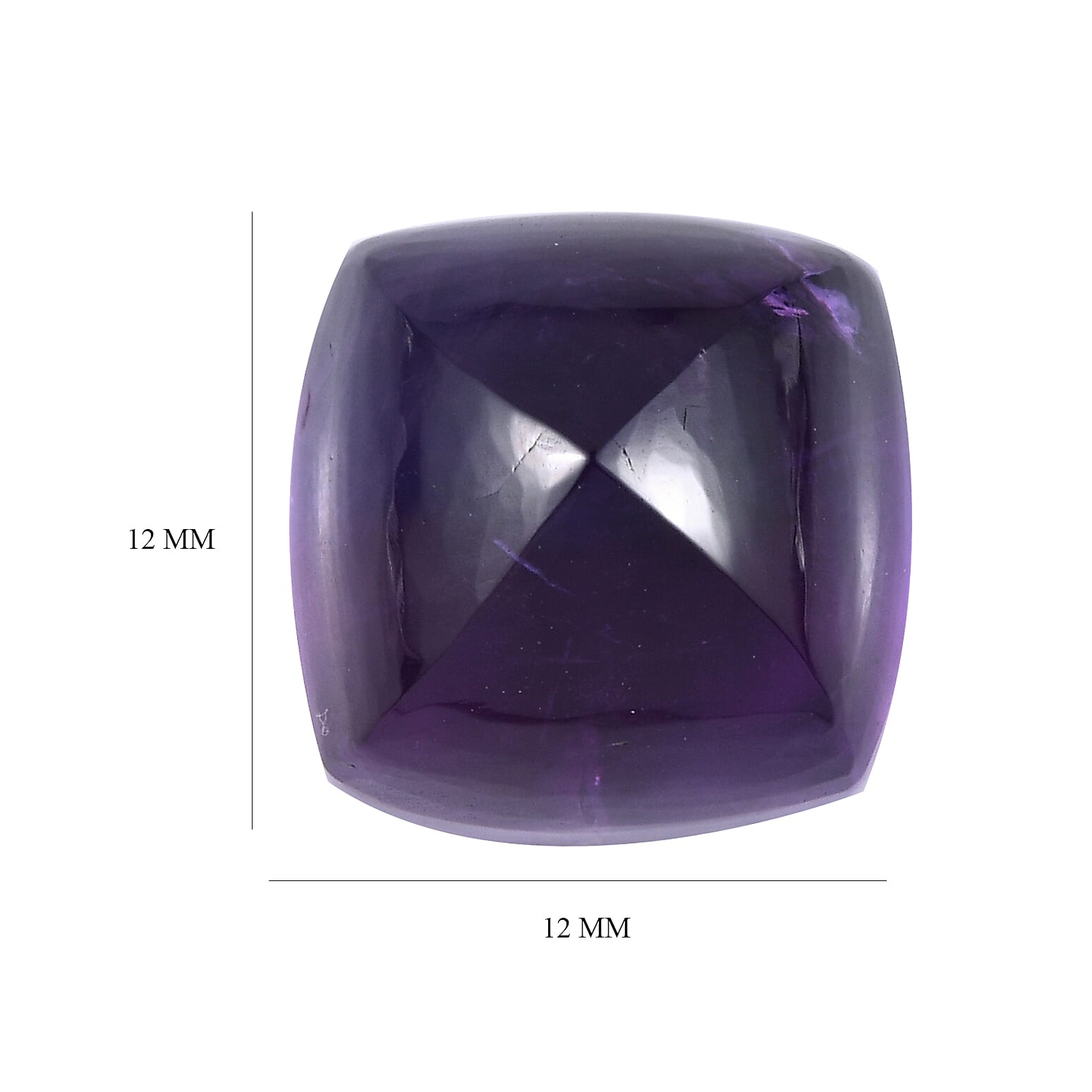 9.98 Ct. African Amethyst Loose Gemstone in Cushion Shape 8063557 4