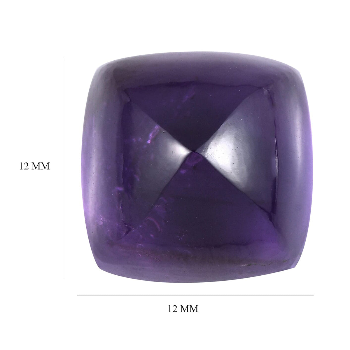 9.46 Ct. African Amethyst Loose Gemstone in Cushion Shape 8063558 4
