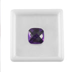 African Amethyst Cushion Shape Gemstone 5.85 Ct.