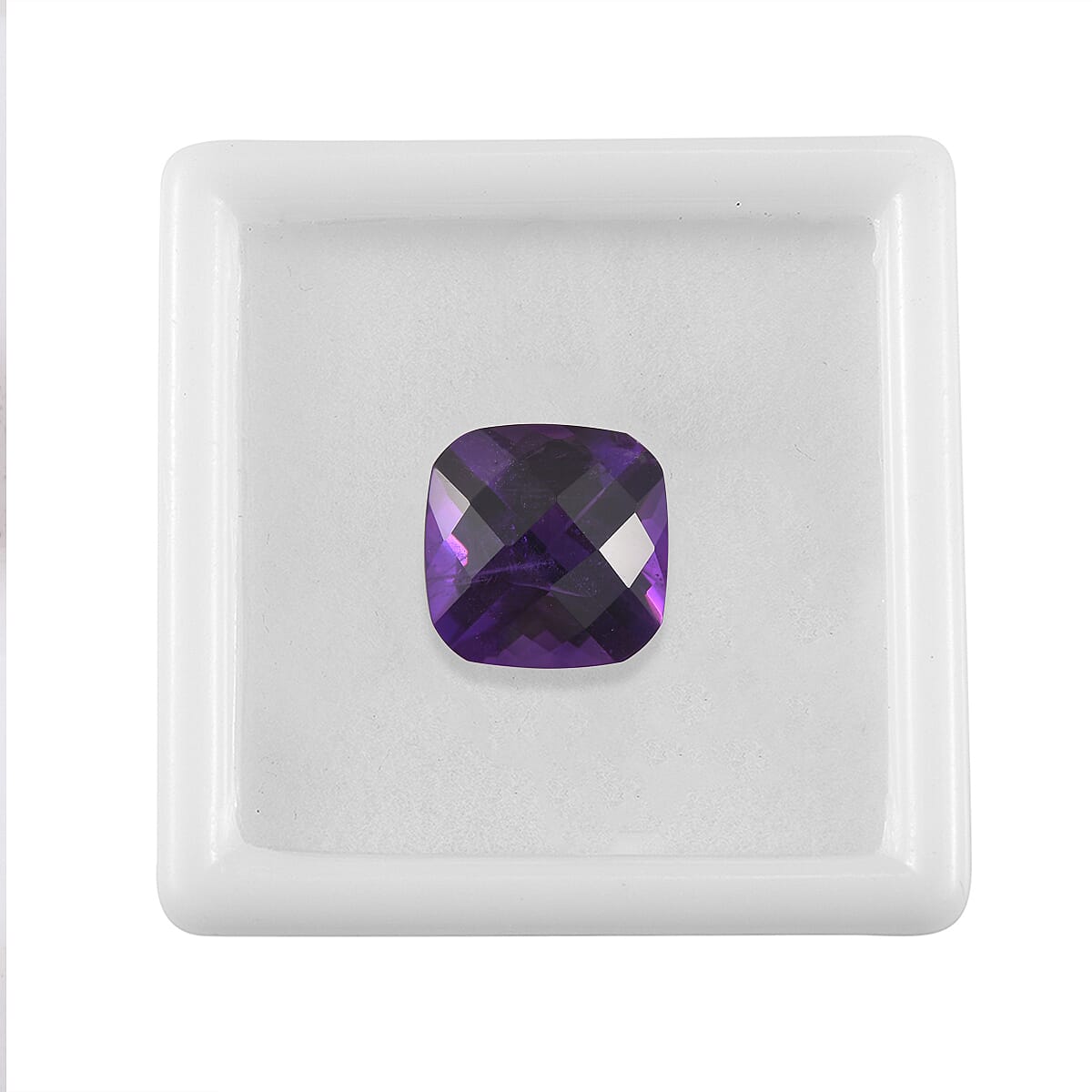 5.85 Ct. African Amethyst Loose Gemstone in Cushion Shape 8063559 3
