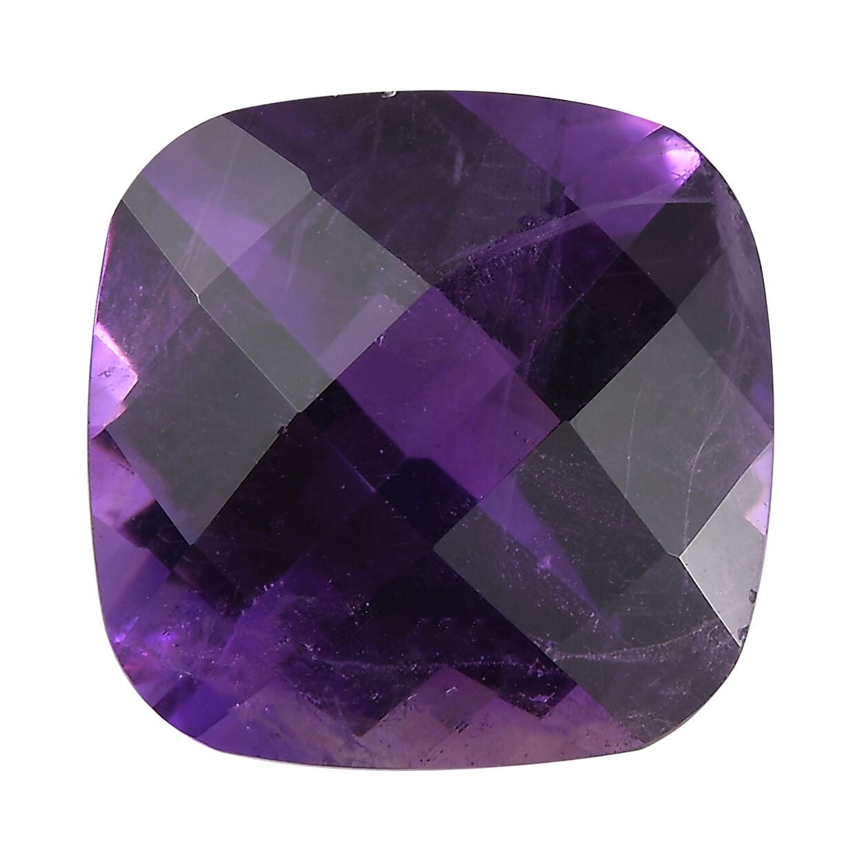6.58 Ct. African Amethyst Loose Gemstone in Cushion Shape 8063560 0