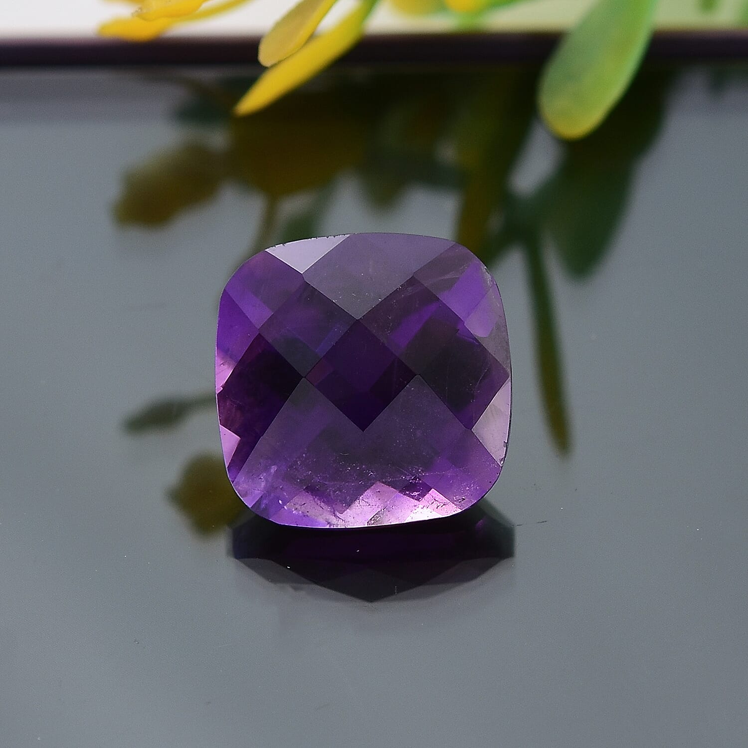 6.58 Ct. African Amethyst Loose Gemstone in Cushion Shape 8063560 1