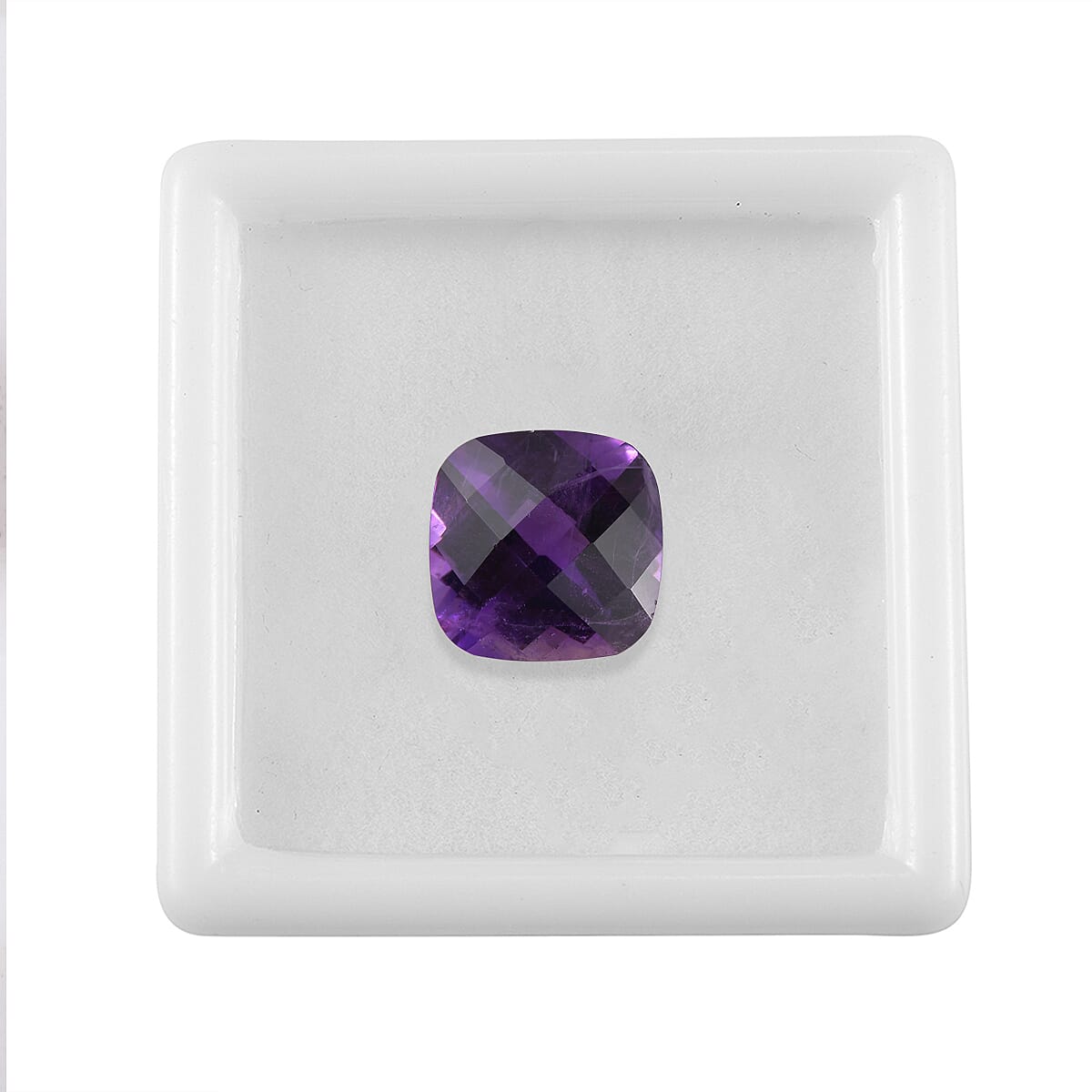 6.58 Ct. African Amethyst Loose Gemstone in Cushion Shape 8063560 3
