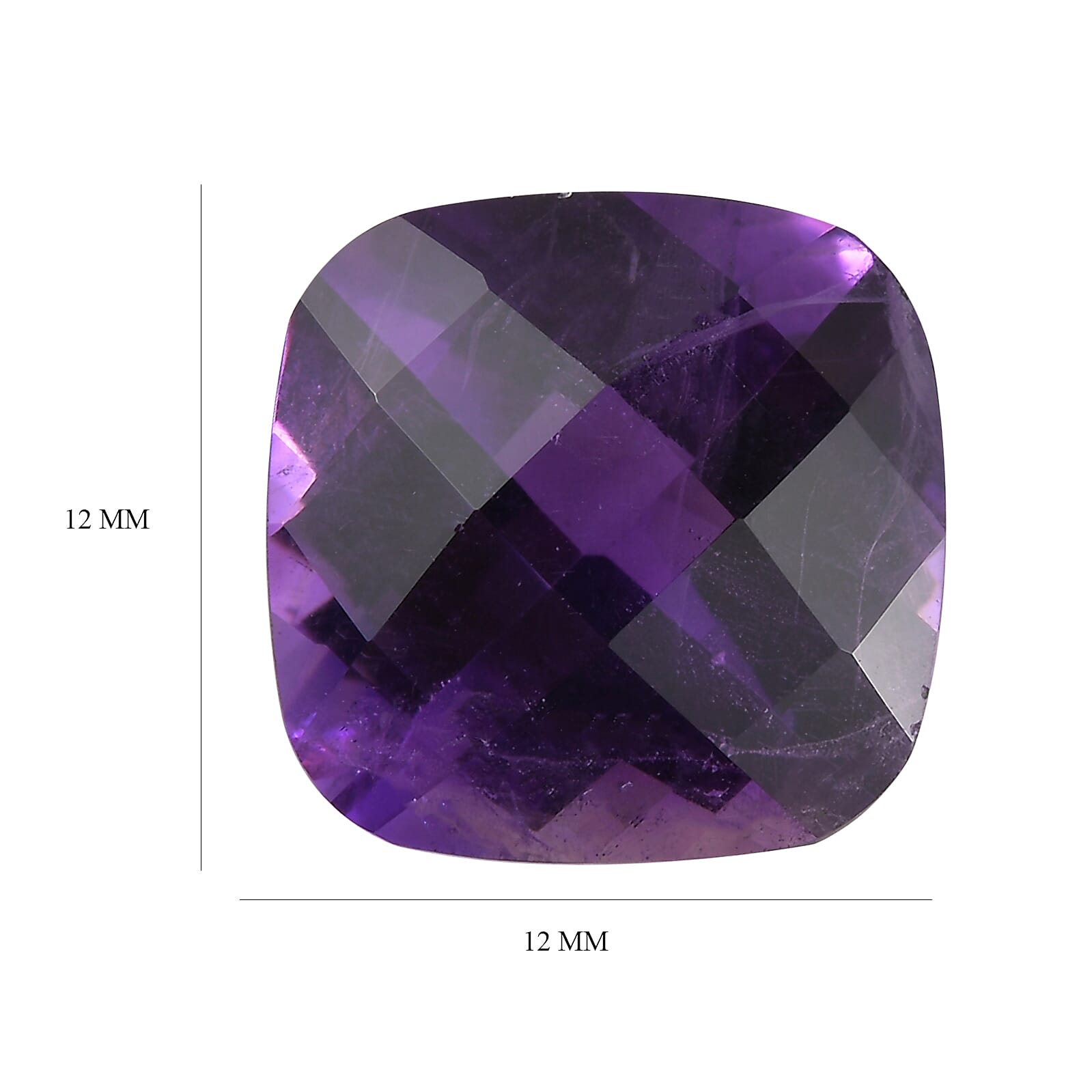 6.58 Ct. African Amethyst Loose Gemstone in Cushion Shape 8063560 4