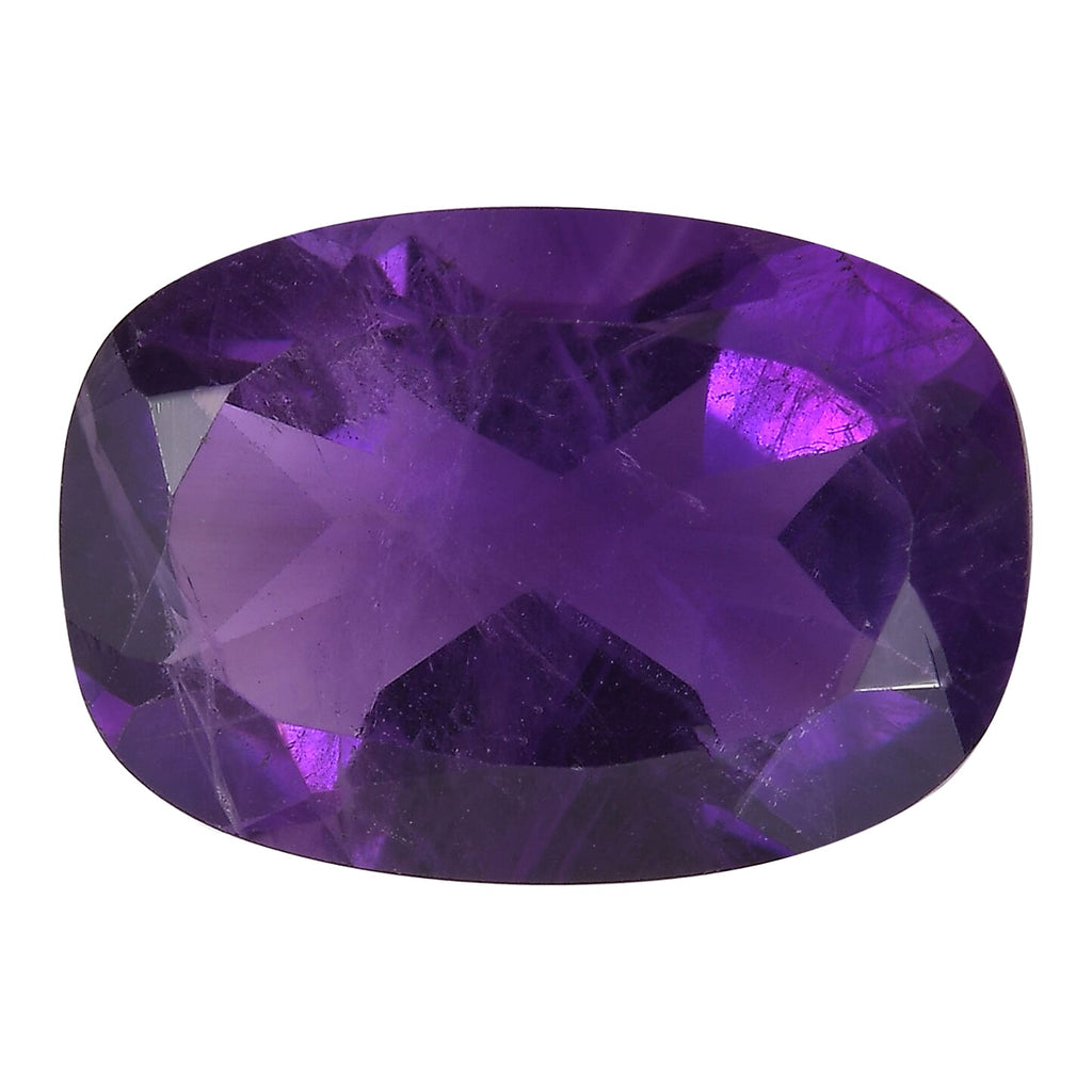 African Amethyst Cushion Shape Gemstone 4.84 Ct.